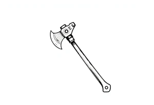 firefighter axe tattoo idea