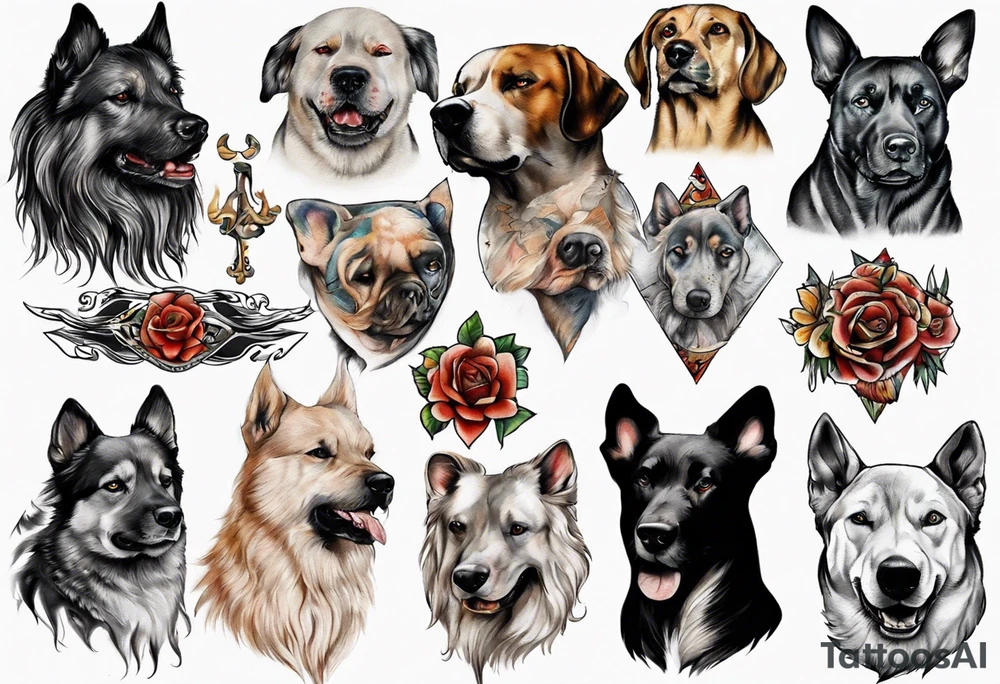 Somoyed dog tattoo idea