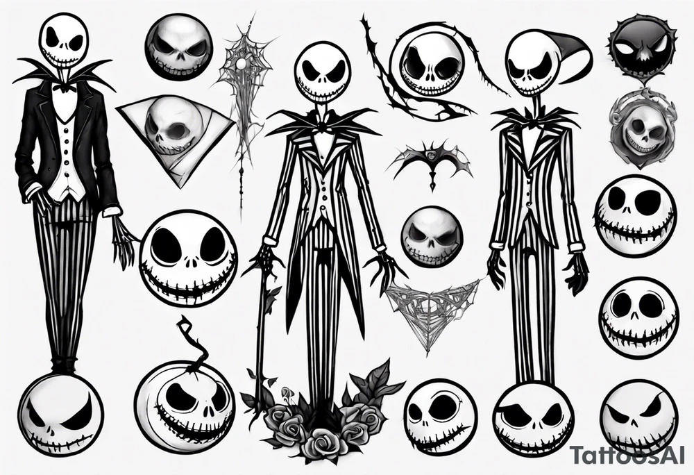 jack skellington tattoo idea