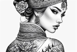 spiritual feminine tattoo for sleeve tattoo idea