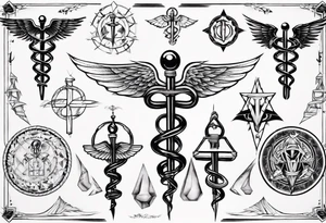 caduceus tattoo idea
