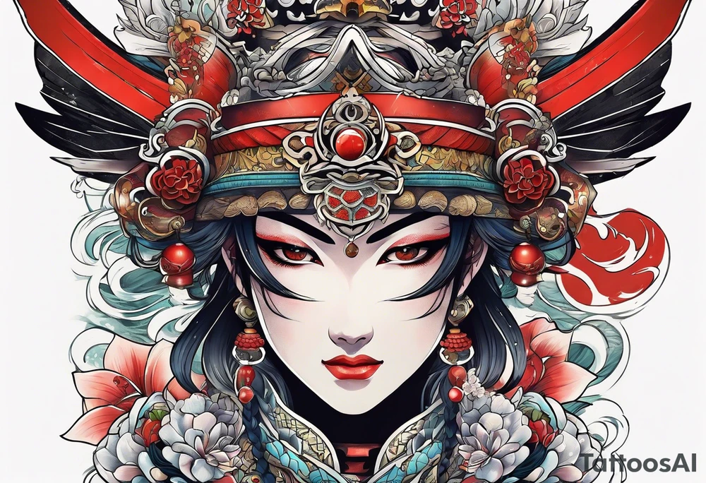The name Nakama painted vertically, in Shôdo style writing. tattoo idea