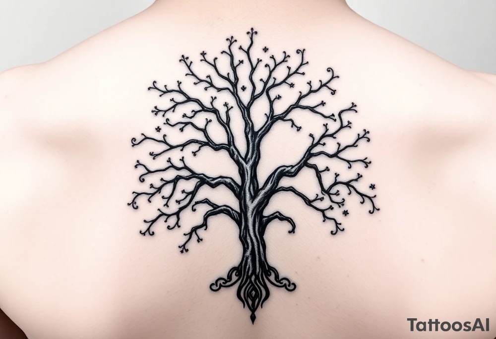 Family tree with Amarioun, Jhariya, Jhaylin, Artavus, and Danika tattoo idea