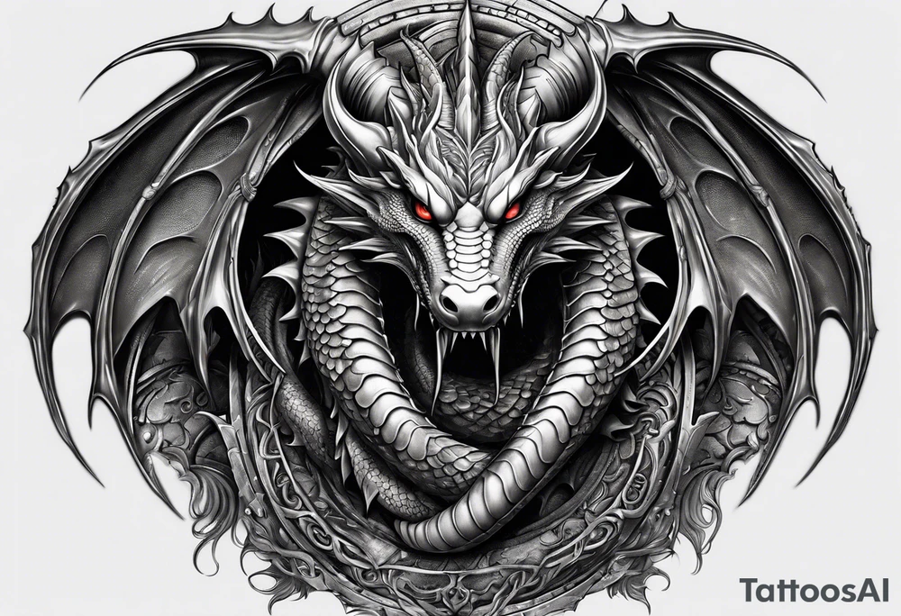 Dragon, uroboros tattoo idea