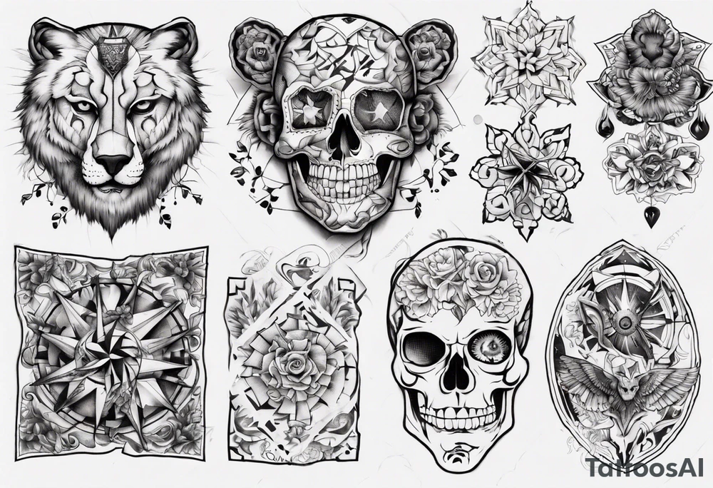 Patchwork tattoo idea