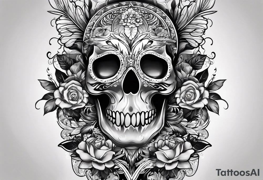 Летучая мышь с расправленными крыльями tattoo idea