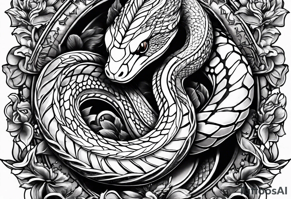 snakes tattoo idea