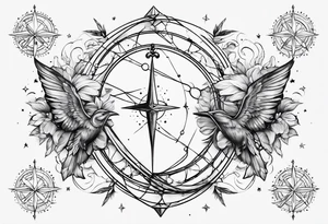 Sagittarius constellation tattoo idea