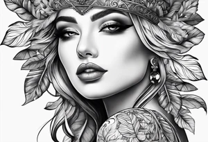 leaf tattoo idea