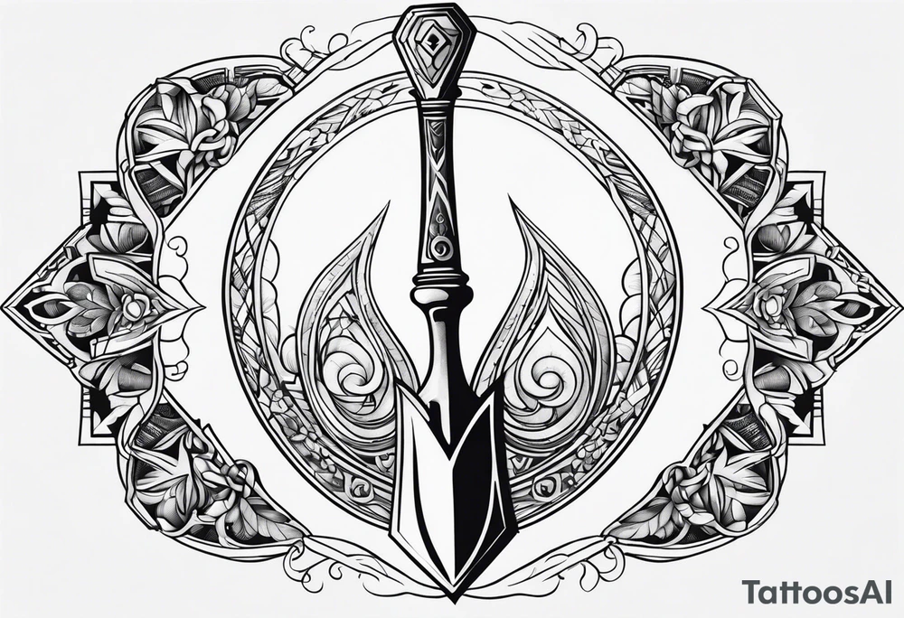 a spade tattoo idea