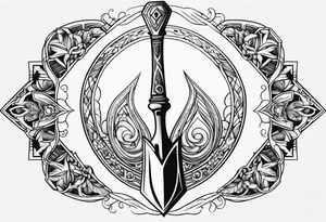 a spade tattoo idea