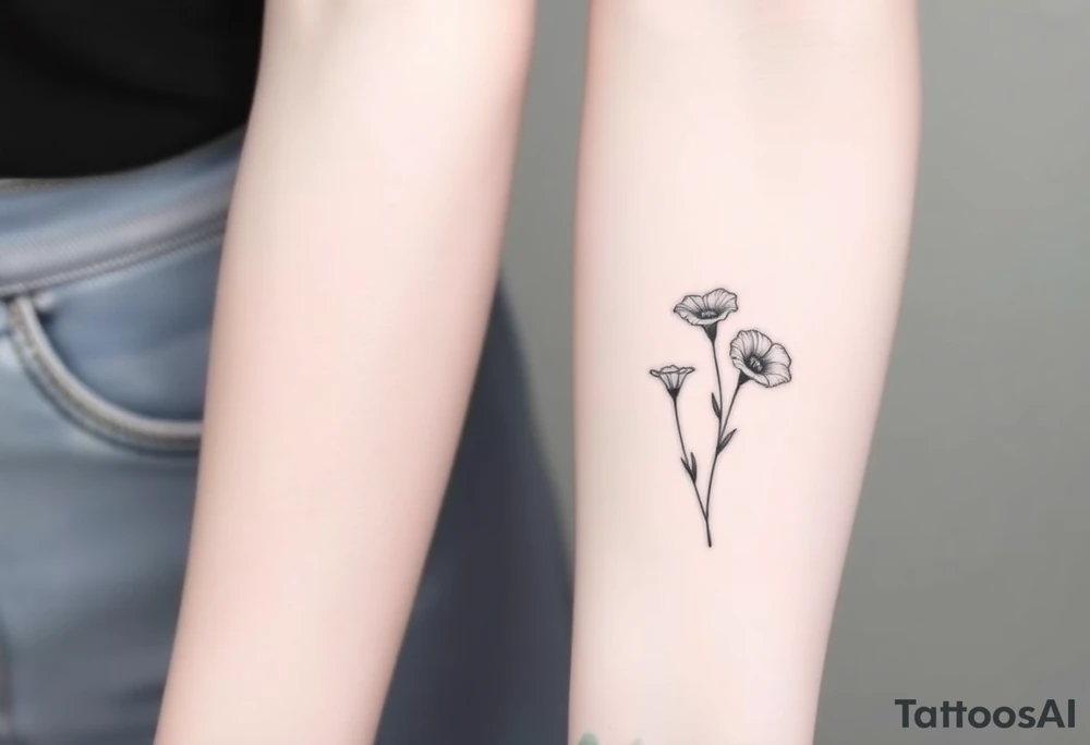 Morning glories tattoo idea