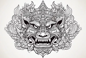 Balanise Barong tattoo idea