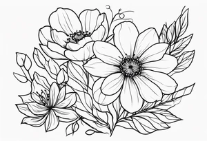 birth flowers january tattoo idea