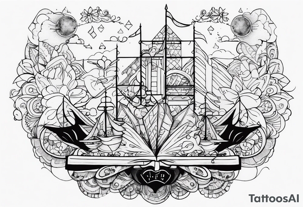 a gonderful using the lyrics "We were searching for reasons
To play by the rules
But we quickly found
It was just for fools" tattoo idea