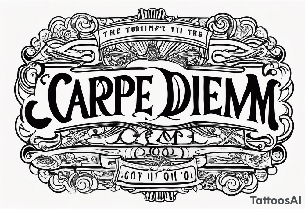 Carpe Diem tattoo idea