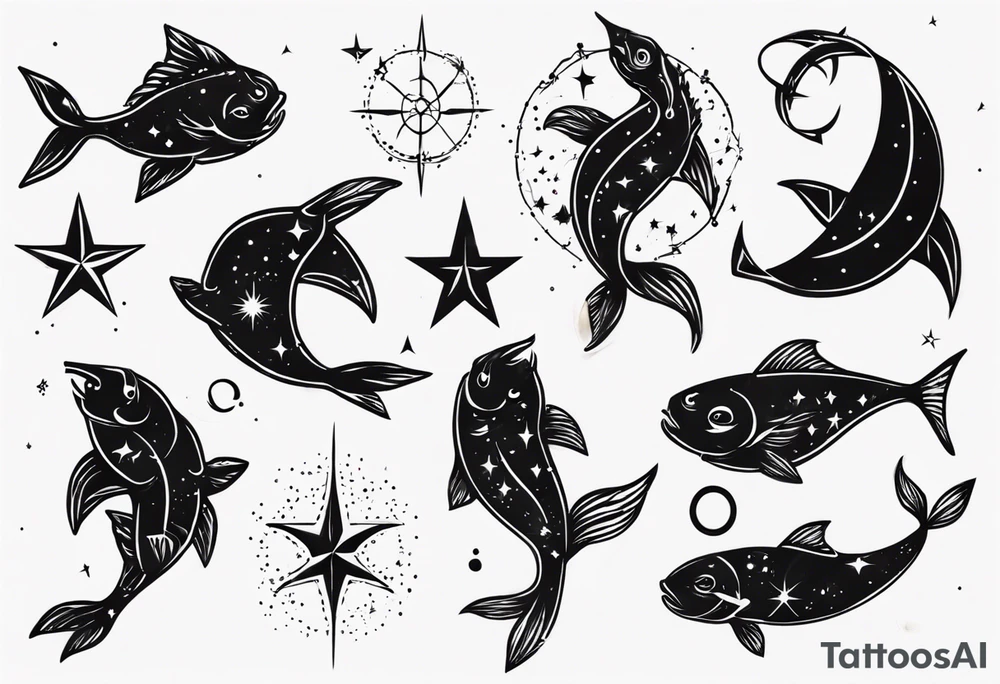 pisces Constellation tattoo idea