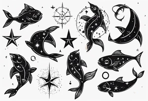 pisces Constellation tattoo idea
