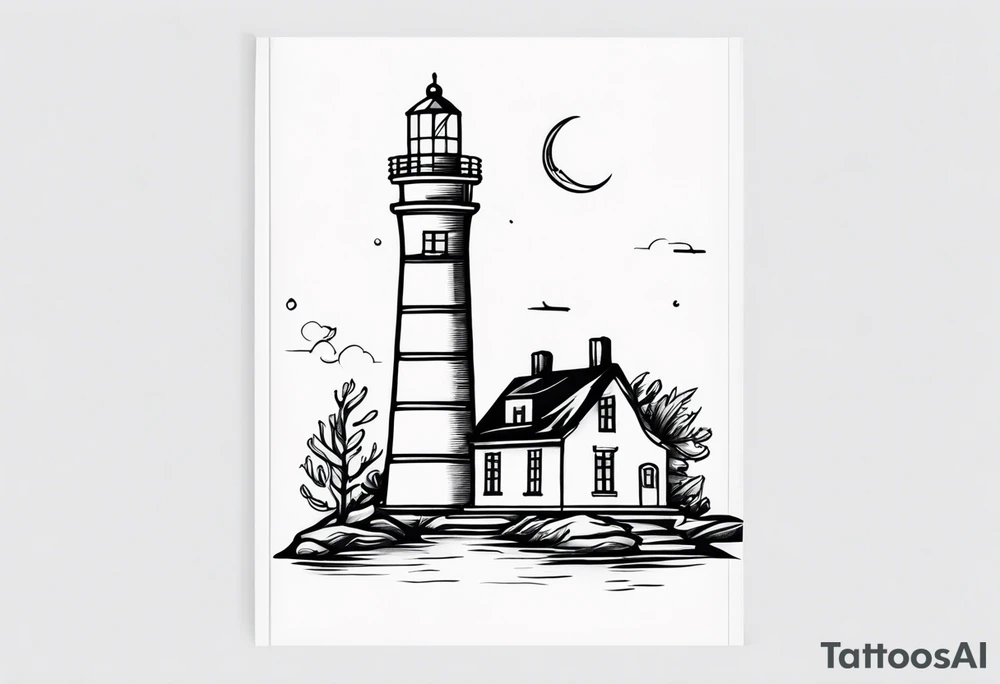 Leuchtturm Stacheldraht tattoo idea