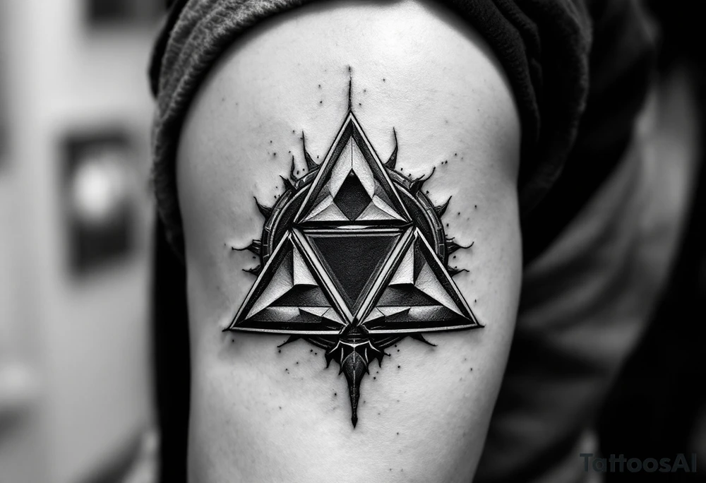 the legend of zelda tri-force symbol tattoo idea