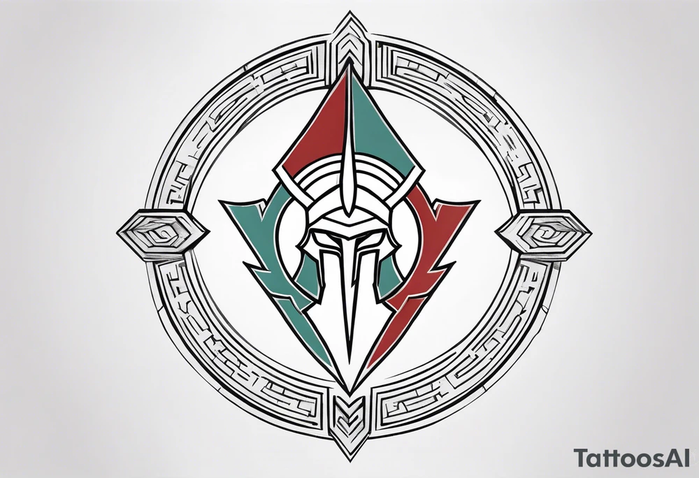 Ancient spartan symbol tattoo tattoo idea