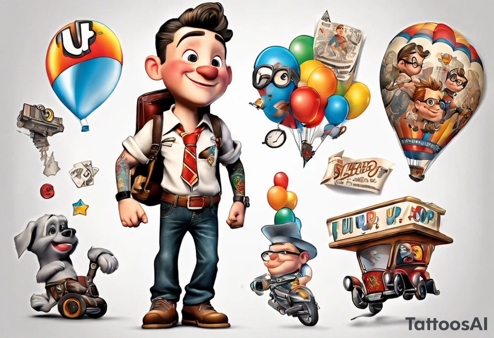 up! movie boy tattoo idea
