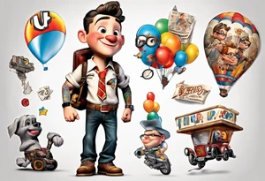 up! movie boy tattoo idea