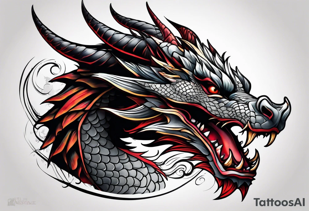 dragon tattoo idea
