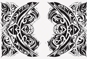 Fitness, tribal tattoo idea