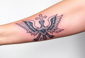 American and German heritage, with Christian traditions tattoo idea