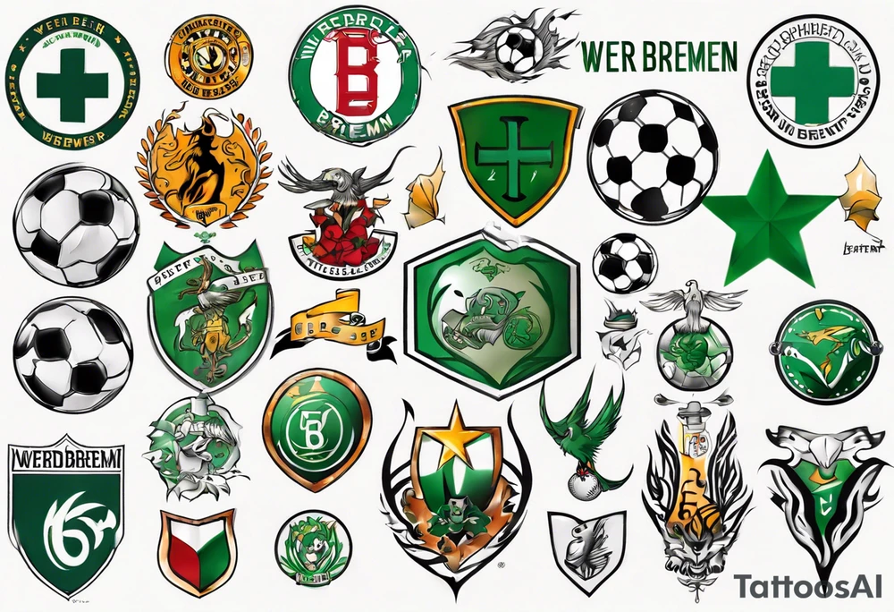 werder bremen fußball, tattoo idea