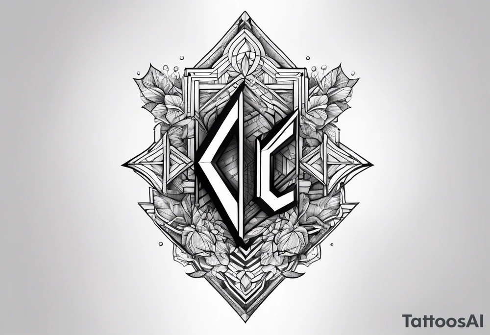 The letters KOTC tattoo idea