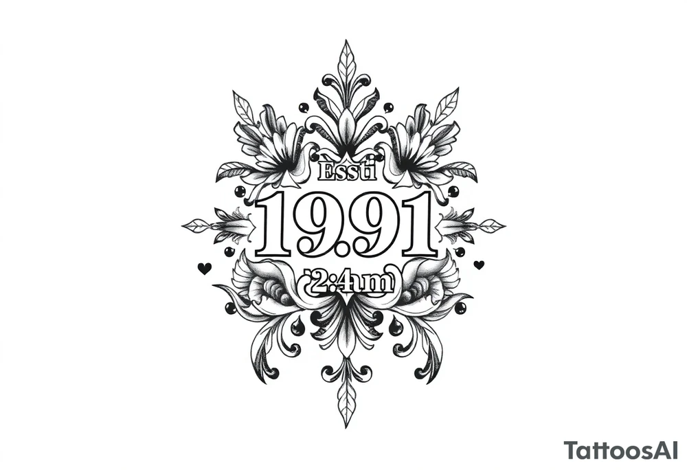 Est. 1991  2:22 am tattoo idea