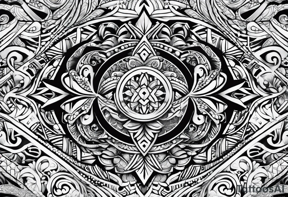 Polynesian minimal neck  tattoo tattoo idea