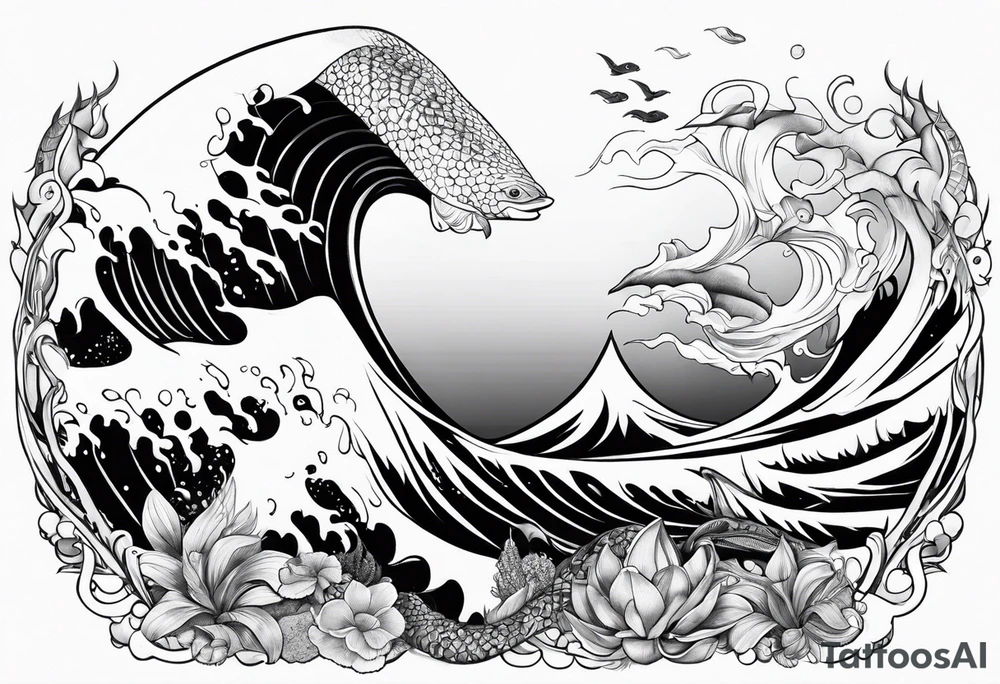 Sea mythical sneaks tattoo idea