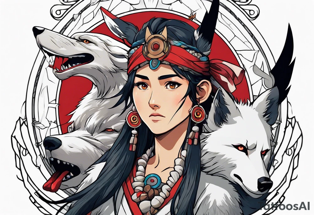 princess mononoke tattoo idea
