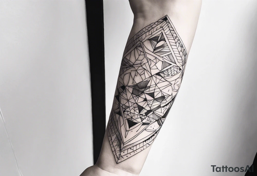thin tattoo that wraps around arm and forearm tattoo idea