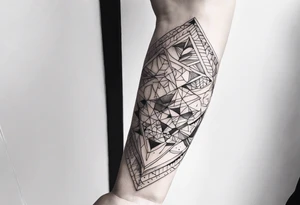 thin tattoo that wraps around arm and forearm tattoo idea