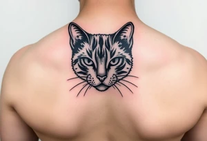 black cat tattoo idea