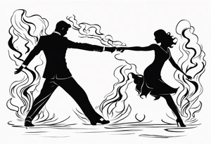 Slow dancing in a burning room tattoo idea