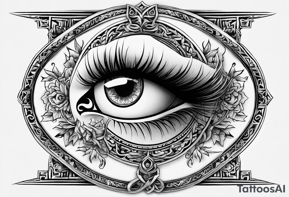 Slavic one eyed, one legged spirit that causes bad luck tattoo idea