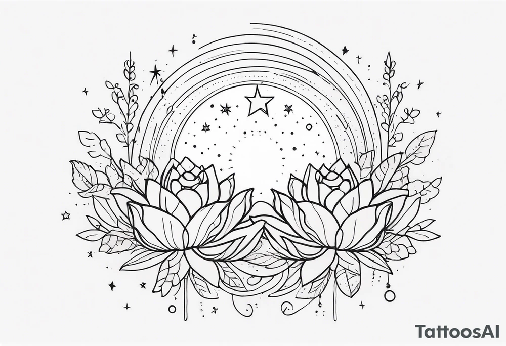 fine line with sun, stars, floral, dots, succulent
. Sternum tattoo tattoo idea