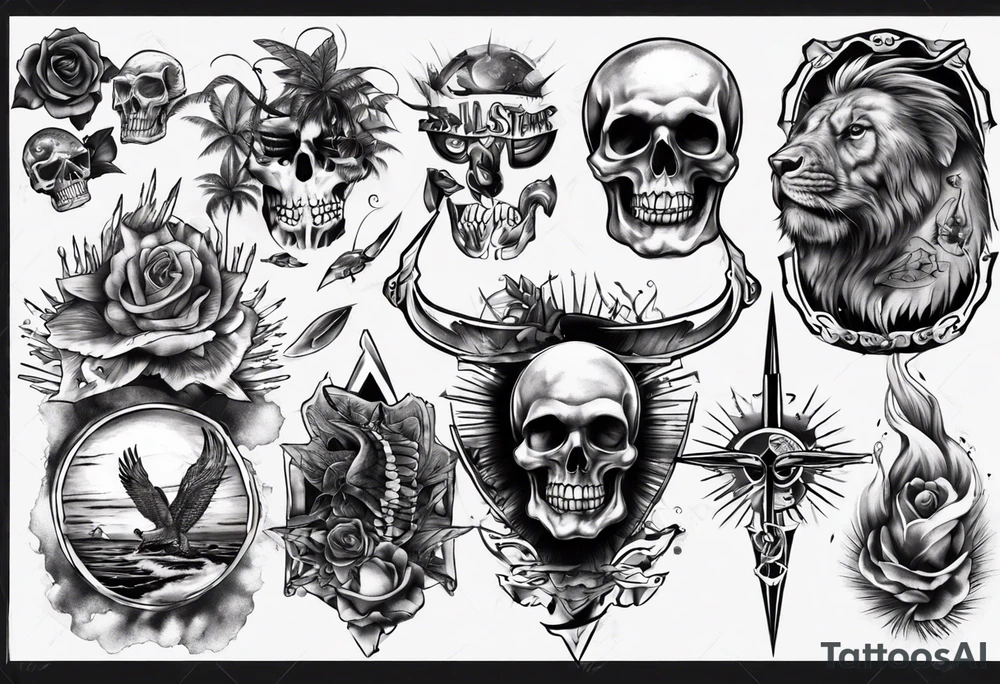 sunset strip tattoo idea