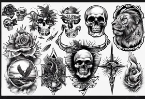 sunset strip tattoo idea