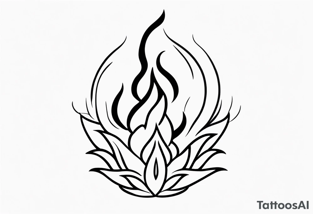 Fire tattoo idea