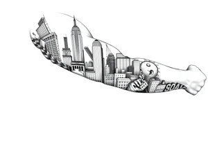 New York theme tattoo for women tattoo idea