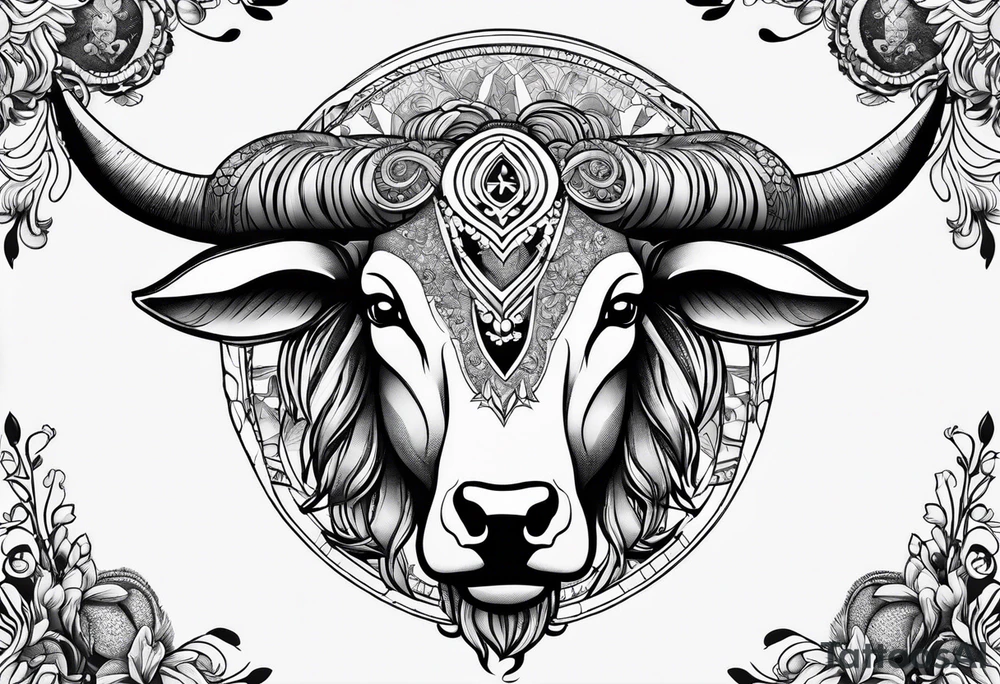 Gemini taurus zodiac signs combined tattoo idea Gemini taurus zodiac signs combined tattoo idea