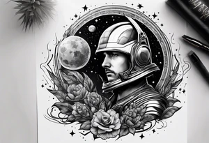 Interstellar tattoo showcasing struggle and success tattoo idea