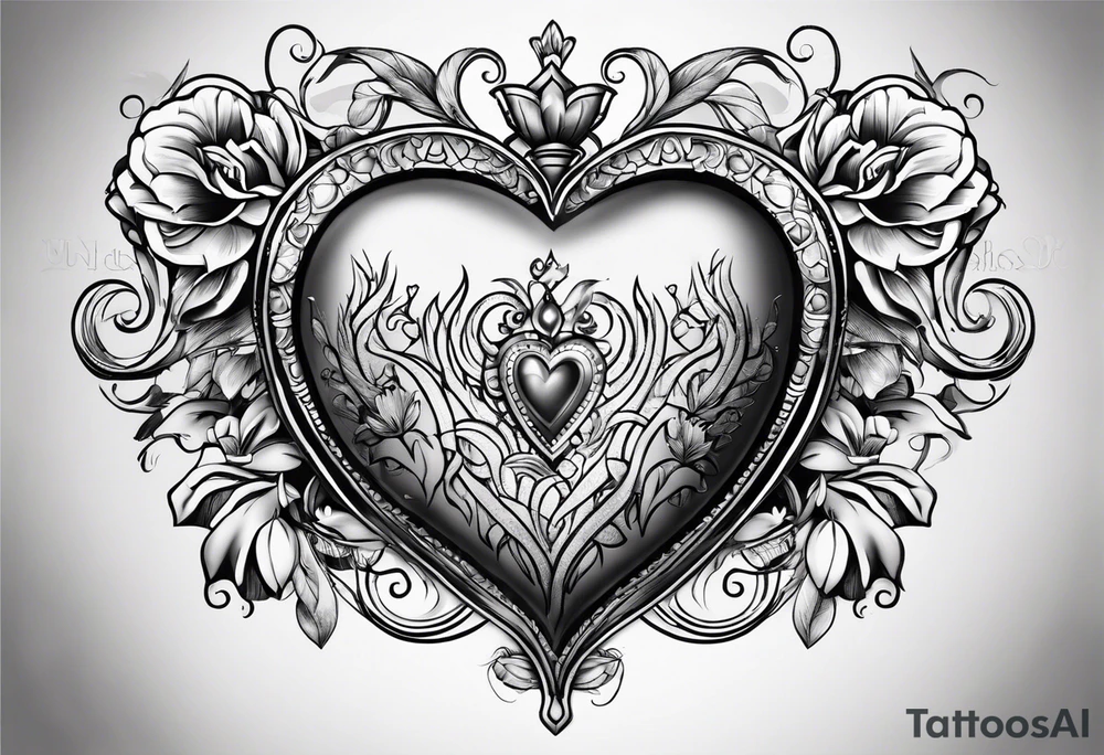 un corazon tattoo idea