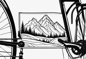mountain bike tattoo idea